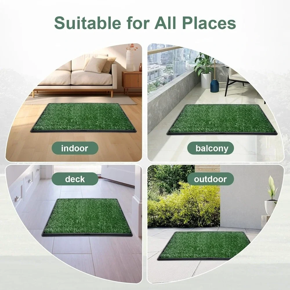 Grass Pad for Dog Large Size 35x22 Potty Training‎ Turf Reusable Pee Pad